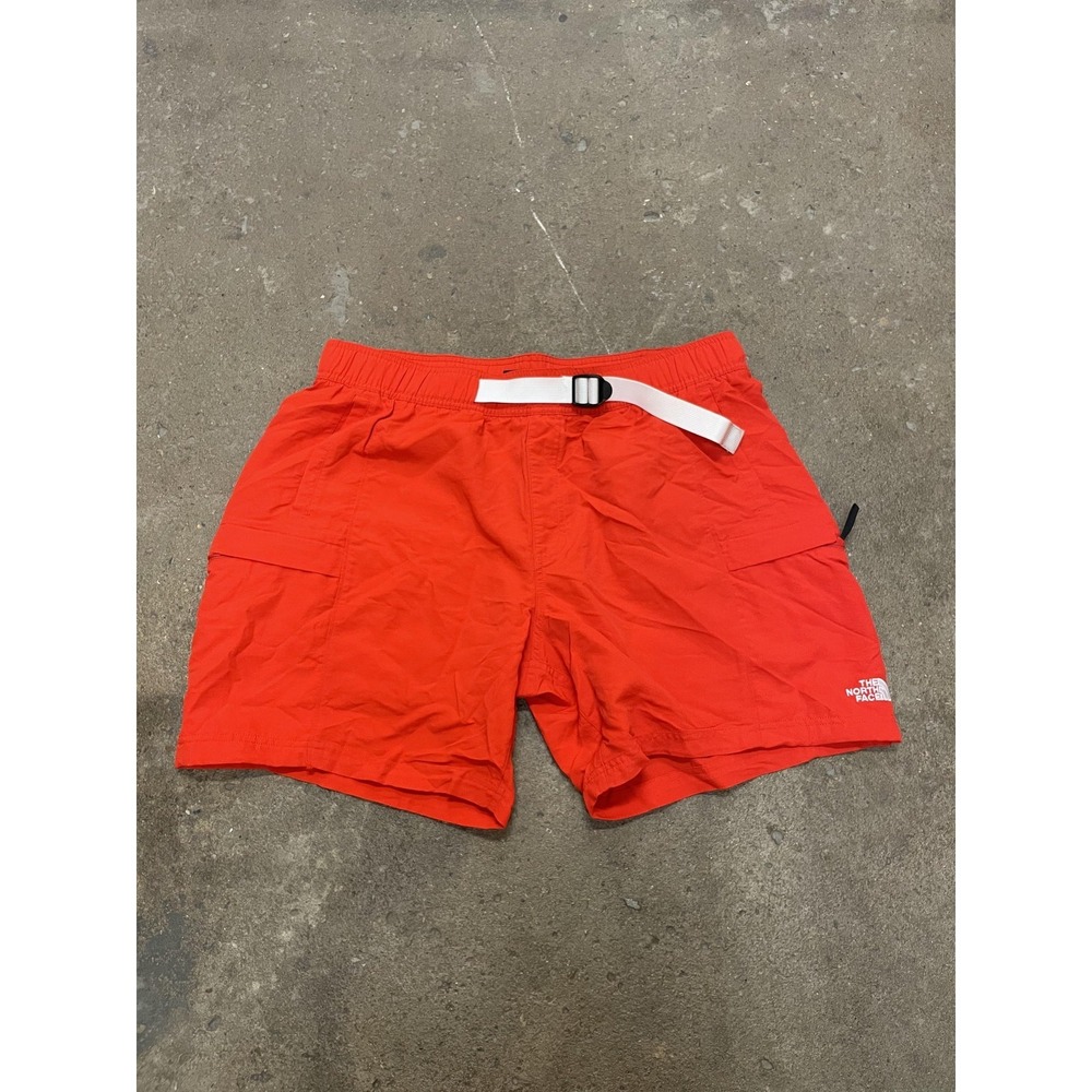 The North Face Shorts‎ Mens Large Red Belted Swim Trunks Mesh Liner NF0A4CLD